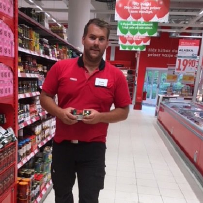 Jimmy Ericsson, butikschef Willys Hemma, Södra Förstadsgatan
