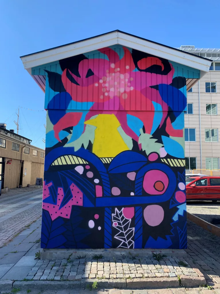 Konstverk i Lilla Bommen, Göteborg. Av Camilla E Boström